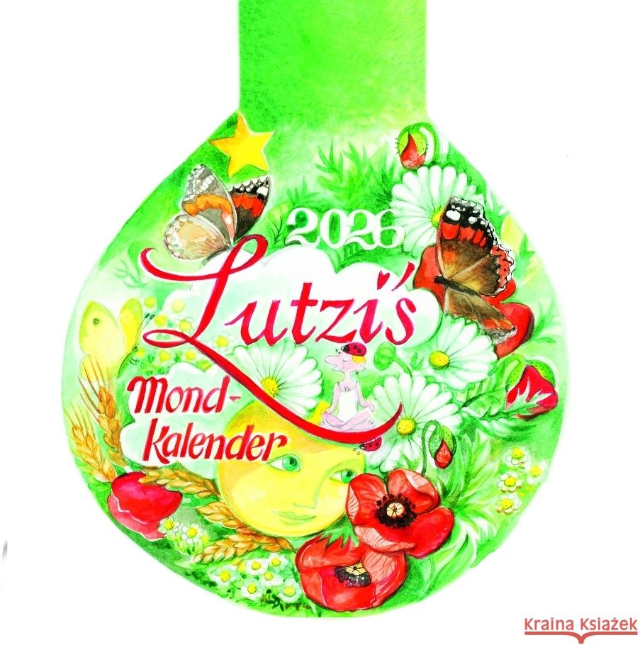 Lutzis Mondkalender rund Ø 16cm (Tagesabreisskalender) 2026 Lutzenberger, Andrea 9783942966511