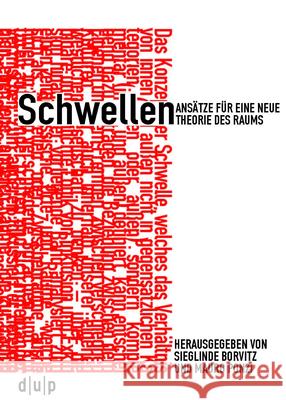 Schwellen No Contributor 9783943460773 Düsseldorf University Press