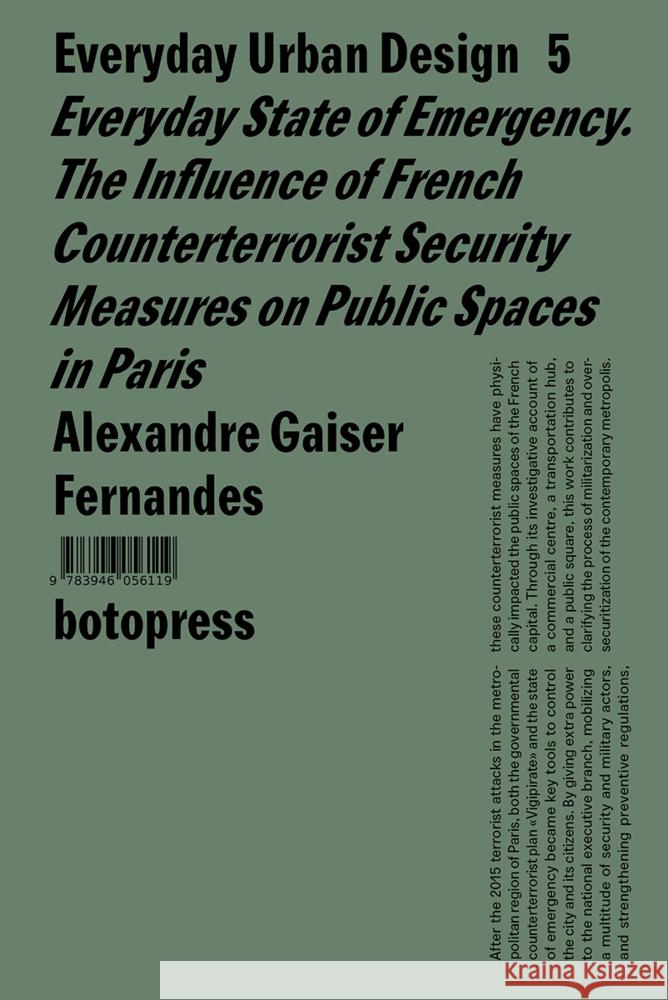 Everyday State of Emergency Gaiser Fernandes, Alexandre 9783946056119 botopress