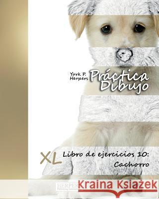 Práctica Dibujo - XL Libro de ejercicios 10: Cachorro Herpers, York P. 9783946825050 Herpers Publishing International