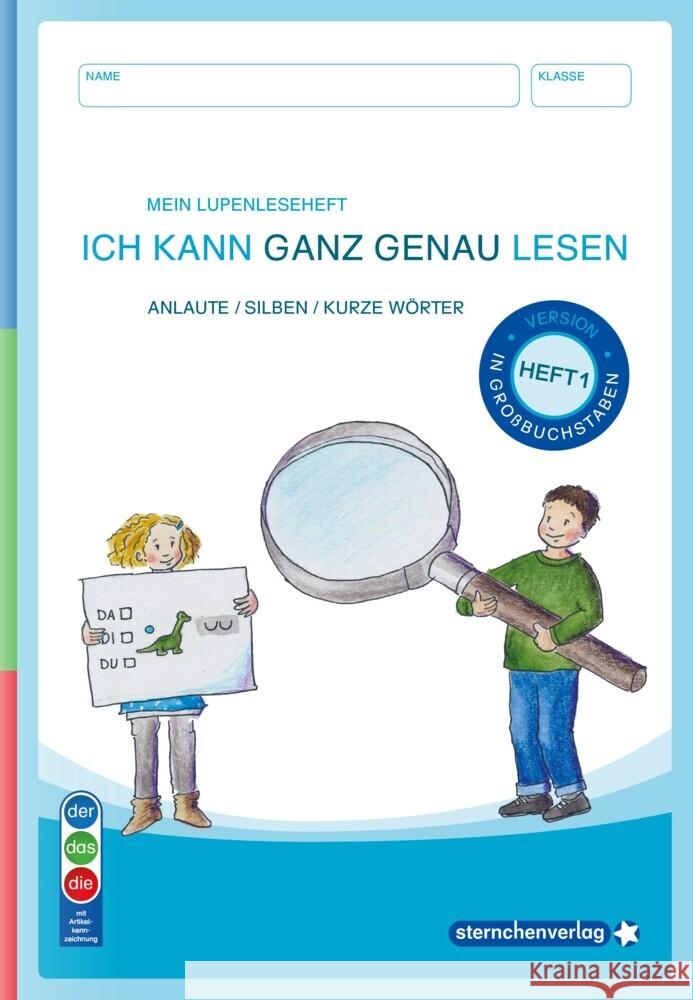 ICH KANN GANZ GENAU LESEN - HEFT 1 - AUSGABE: IN GROßBUCHSTABEN sternchenverlag GmbH, Langhans, Katrin 9783946904816 Sternchenverlag