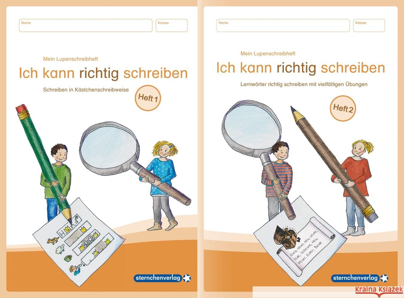 Ich kann richtig schreiben Heft 1 und 2 im Set sternchenverlag GmbH, Langhans, Katrin 9783946904823 Sternchenverlag