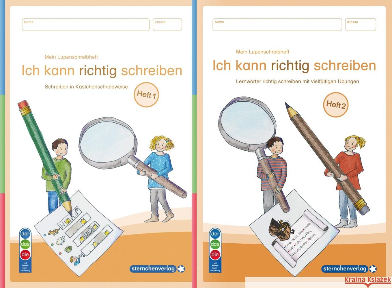 Ich kann richtig schreiben Heft 1 und 2 im Set - Ausgabe mit Artikelkennzeichnung sternchenverlag GmbH, Langhans, Katrin 9783946904830 Sternchenverlag