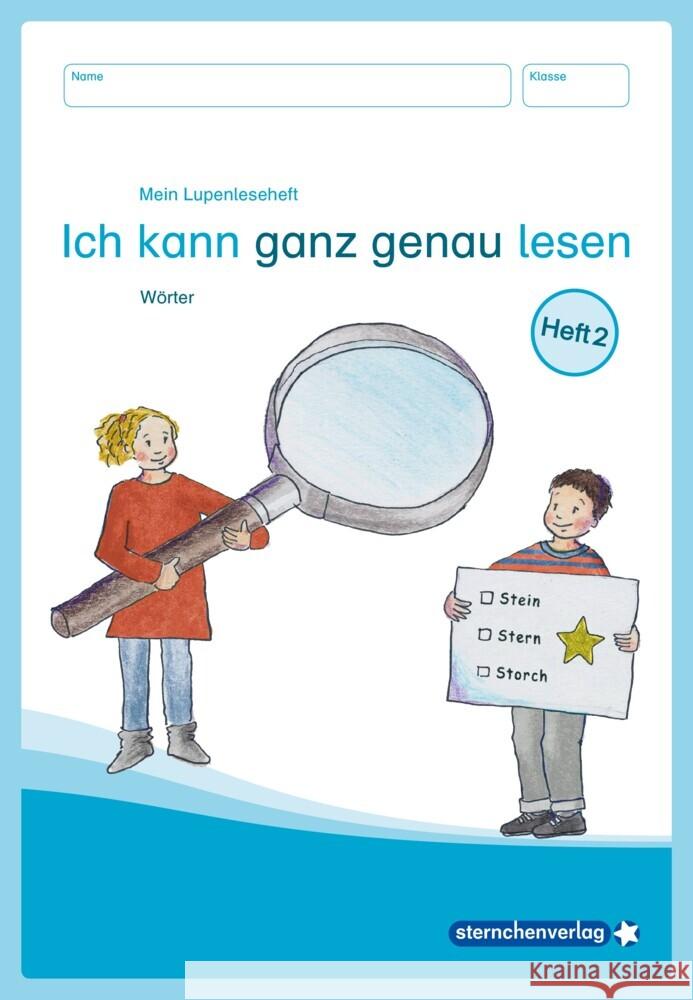 Mein Lupenleseheft 2 - Ich kann ganz genau lesen - sternchenverlag GmbH, Langhans, Katrin 9783946904854 Sternchenverlag