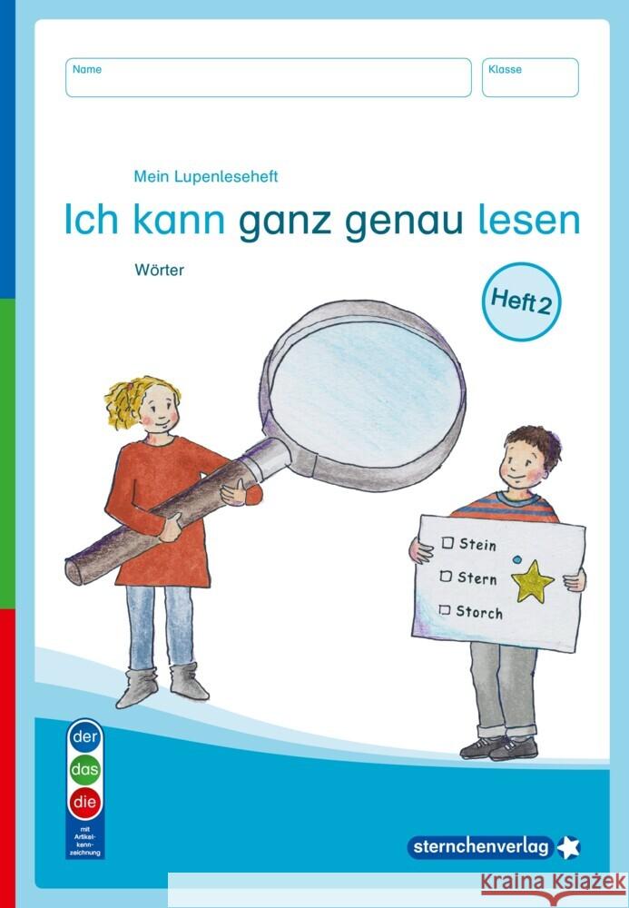 Mein Lupenleseheft 2 - Ich kann ganz genau lesen - DaZ sternchenverlag GmbH, Langhans, Katrin 9783946904861 Sternchenverlag