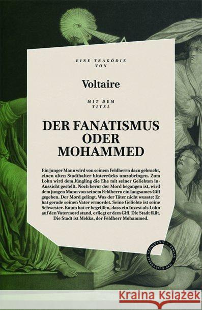 Der Fanatismus oder Mohammed : inklusive der Essays 