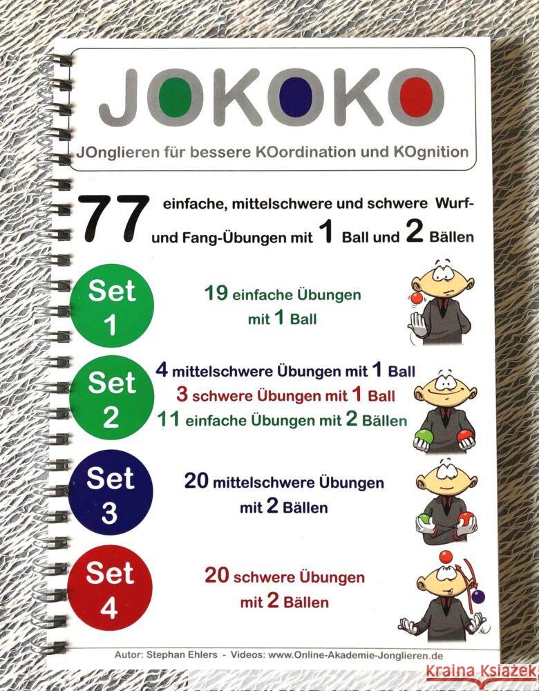 JOKOKO Sets 1, 2, 3 + 4 : 77 Wurf- und Fangübungen mit 1 und 2 Bällen Ehlers, Stephan 9783947104758 FQL Publishing