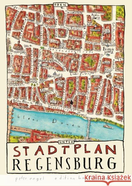 Stadtplan Regensburg Engel, Peter 9783947727087