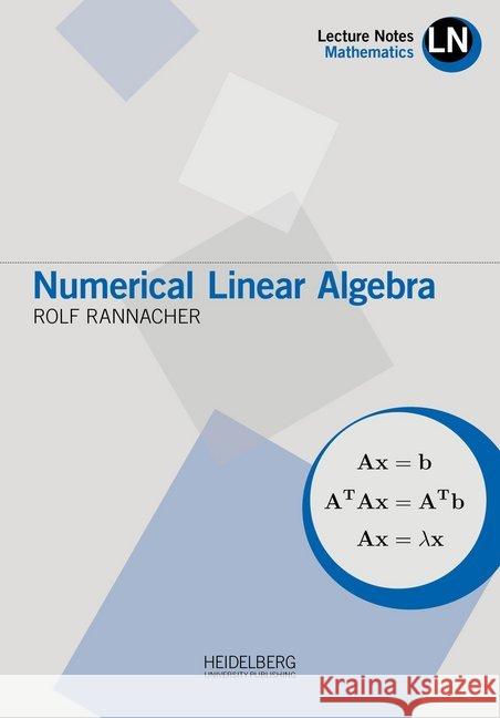 Numerical Linear Algebra Rannacher, Rolf 9783947732005