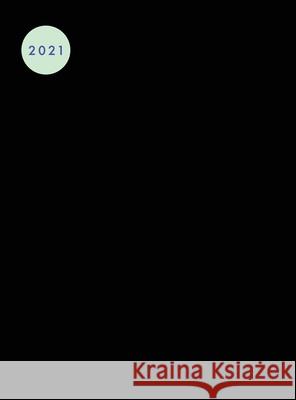 Kalender 2021: Hardcover Buchkalender 2021 ca A4, 1 Seite pro Tag, Business Terminplaner, schwarz Pilvi Paper 9783947808670 Paula Rocket