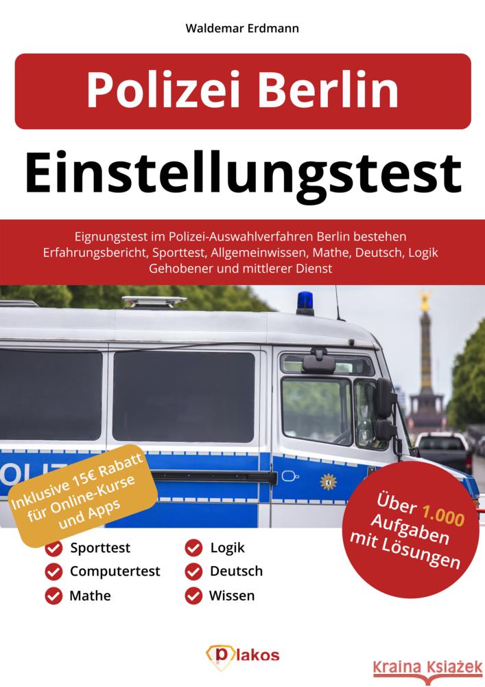 Polizei Berlin Einstellungstest Erdmann, Waldemar 9783948144722