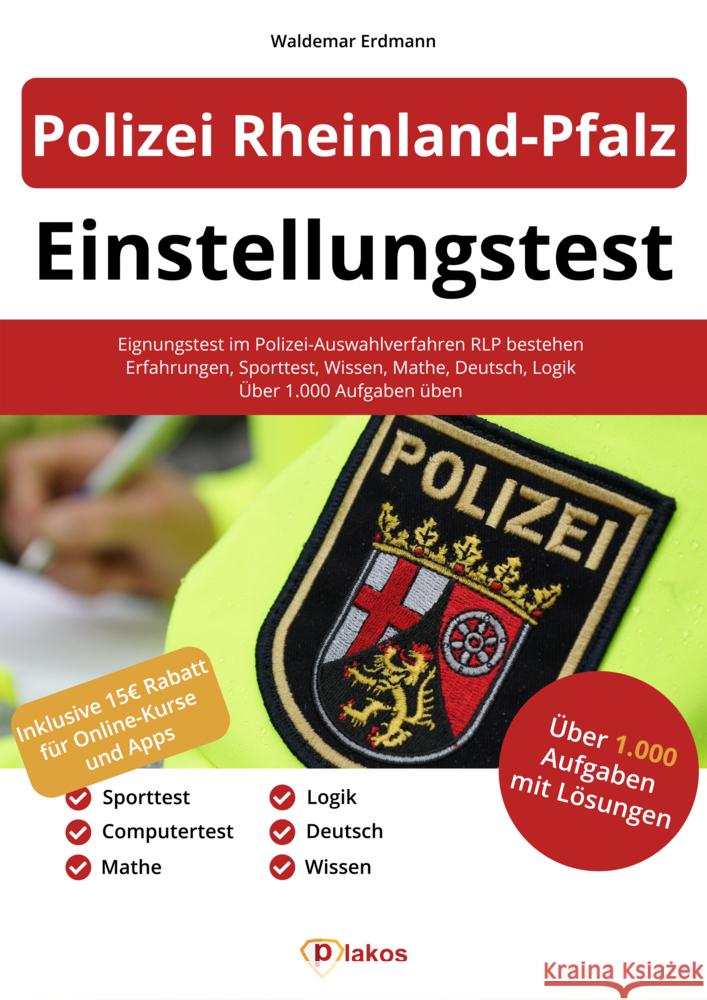 Polizei Rheinland-Pfalz Einstellungstest Erdmann, Waldemar 9783948144746