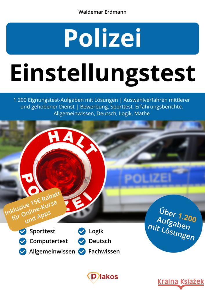 Einstellungstest Polizei Erdmann, Waldemar 9783948144821