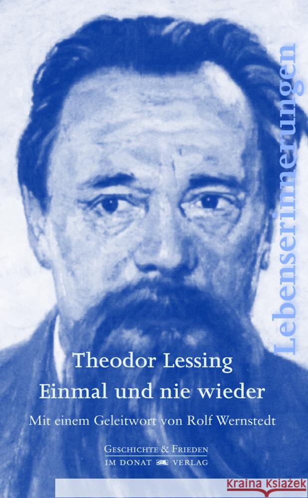 Einmal und nie wieder Lessing, Theodor 9783949116094