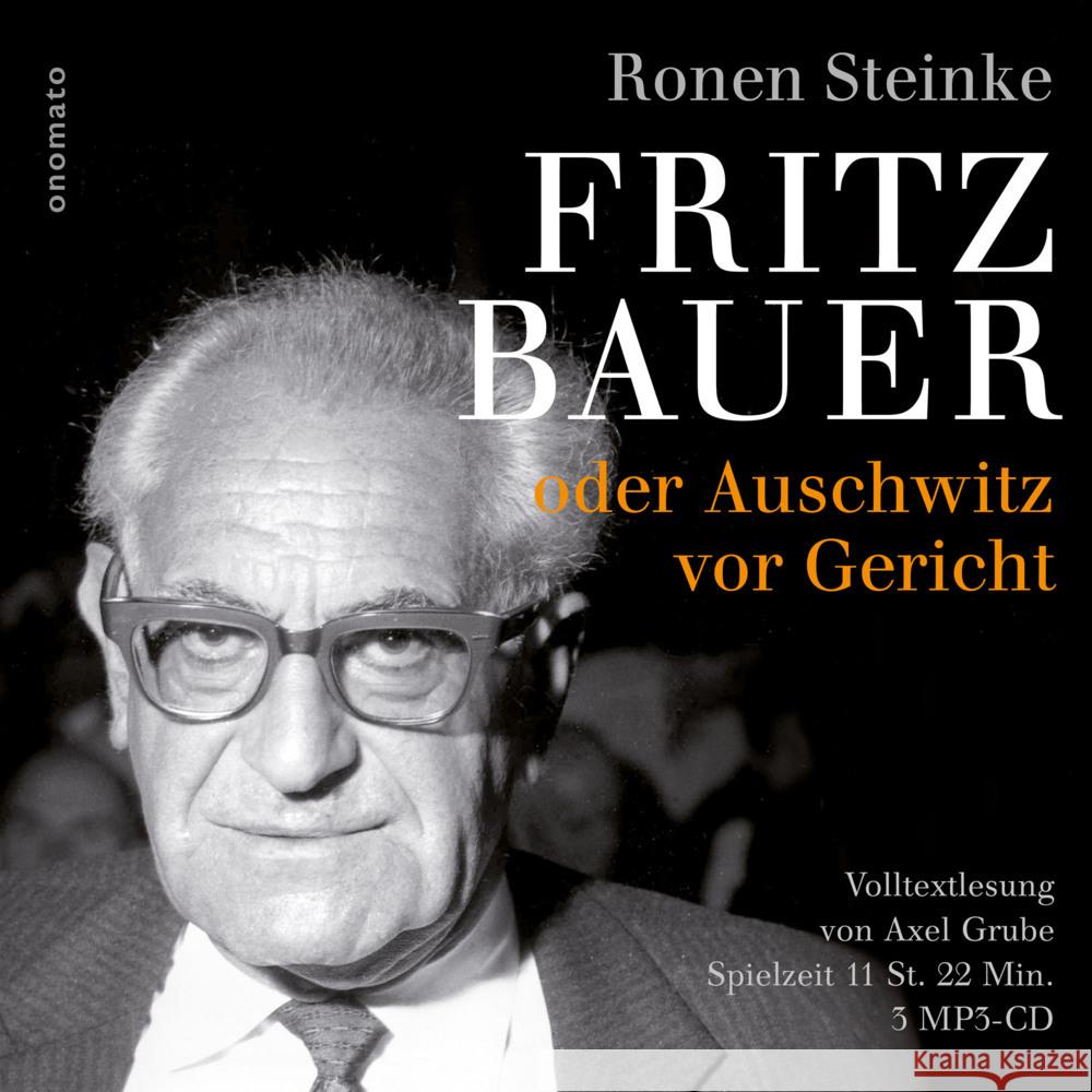 Fritz Bauer oder Auschwitz vor Gericht Steinke, Ronen 9783949899027 Onomato