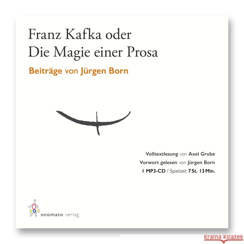 Jürgen Born - Franz Kafka oder Die Magie einer Prosa Born, Jürgen 9783949899164