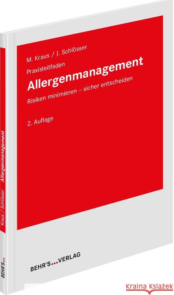 Allergenmanagement Kraus, Markus, Schlösser, Jürgen 9783954688326 Behr's Verlag