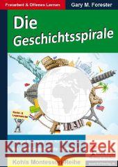 Die Geschichtsspirale : Farbige Segmente zum Ausschneiden. So wird Geschichte sichtbar!. Kosmisch Forester, Gary M. 9783955130428 Kohl-Verlag