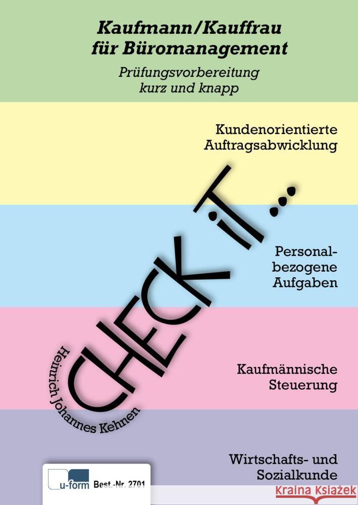 Check iT - Kaufleute für Büromanagement Kehnen, Heinrich Johannes 9783955327019