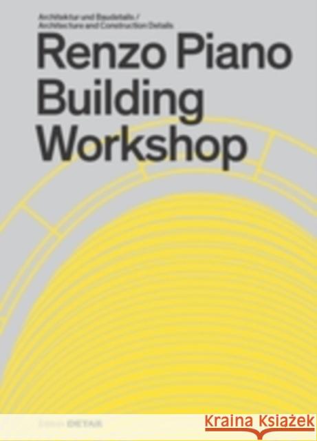 Renzo Piano Building Workshop  9783955534219 De Gruyter