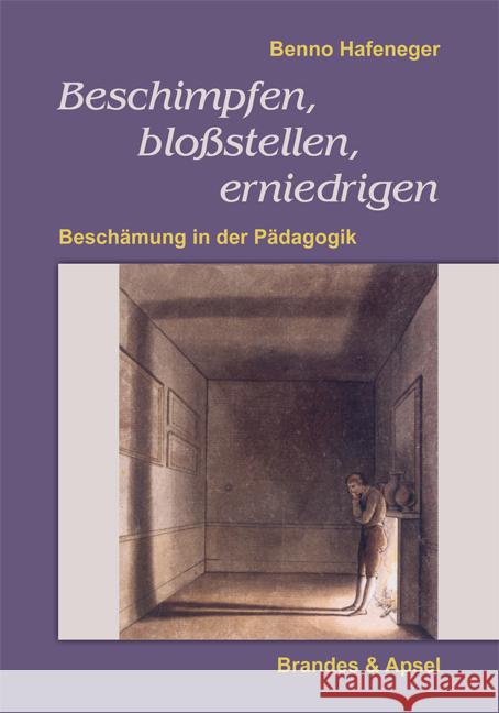 Beschimpfen, bloßstellen, erniedrigen : Beschämung in der Pädagogik Hafeneger, Benno 9783955580056 Brandes & Apsel