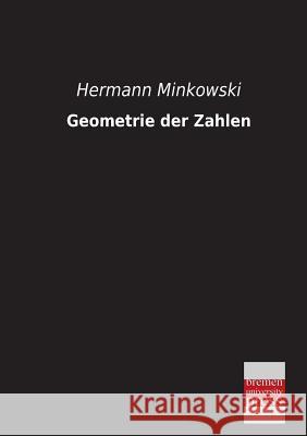Geometrie Der Zahlen Hermann Minkowski 9783955622053