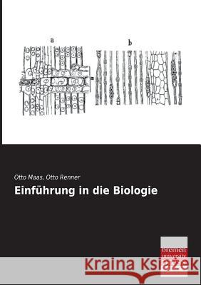 Einführung in die Biologie Maas, Otto 9783955622299