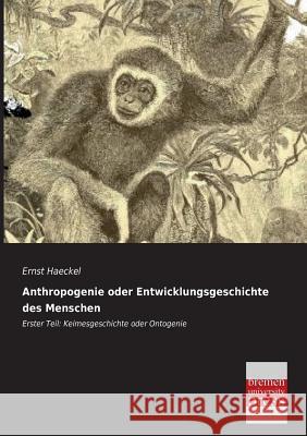 Anthropogenie oder Entwicklungsgeschichte des Menschen Ernst Haeckel 9783955623302 Bremen University Press