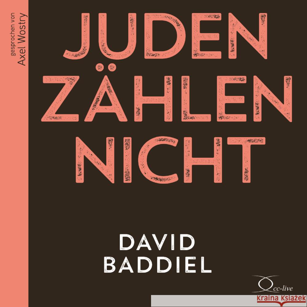 Juden zählen nicht, 3 Audio-CD Baddiel, David 9783956163289