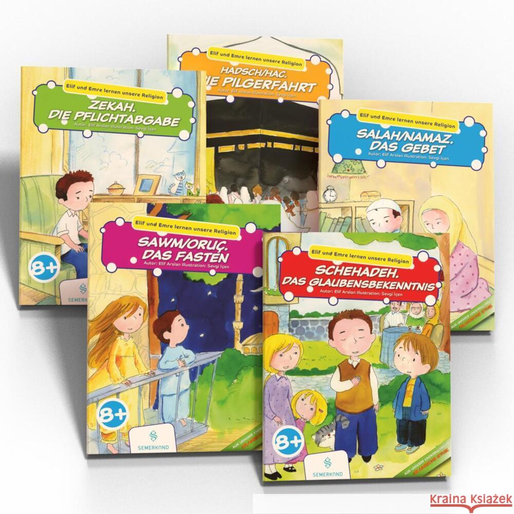 Elif und Emre lernen unsere Religion 5 Bücher Set, 5 Teile Arslan, Elif 9783957071309