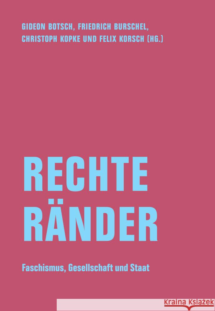 Rechte Ränder Begrich, David, Speit, Andreas, Sternhell, Zeev 9783957325587