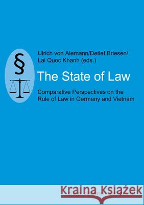 The State of Law Alemann, Ulrich Von 9783957580535