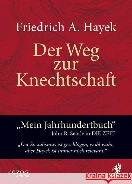 Der Weg zur Knechtschaft Hayek, Friedrich A. von 9783957681201