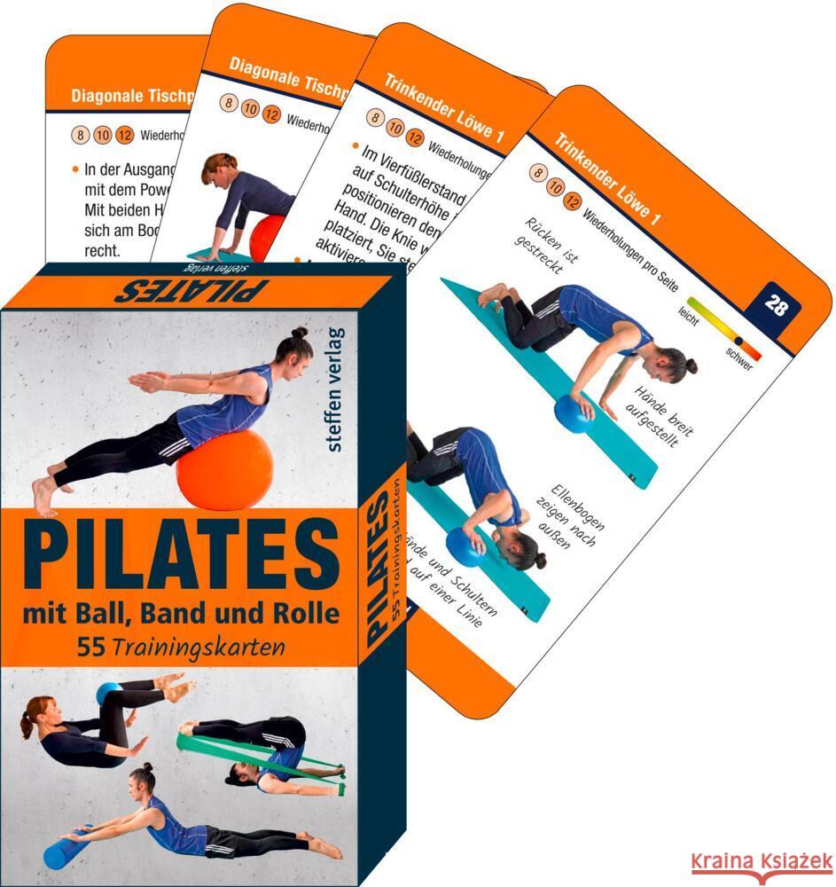 Trainingskarten: Pilates mit Ball, Band und Rolle Paulitz, Benno, Thomschke, Ronald 9783957991225