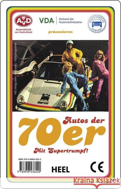 Autos der 70er (Kartenspiel)  9783958436220 Heel Verlag