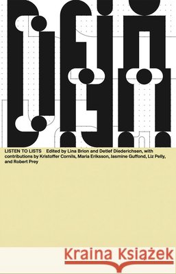 Listen to Lists: DNA #2 Lina Brion Detlef Diederichsen Kristoffer Cornils 9783959054553