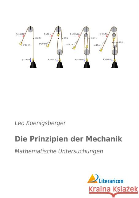 Die Prinzipien der Mechanik : Mathematische Untersuchungen Koenigsberger, Leo 9783959132657