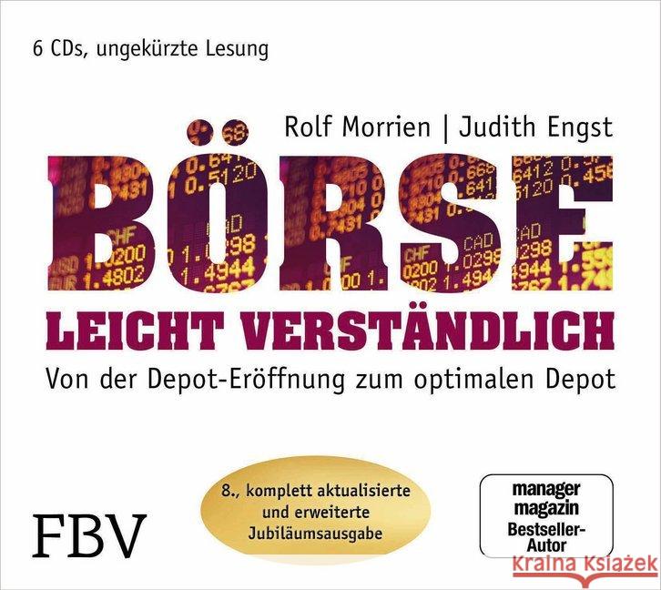 Börse leicht verständlich, 6 Audio-CDs (Jubiläums-Edition) Morrien, Rolf, Engst, Judith 9783959721776 FinanzBuch Verlag