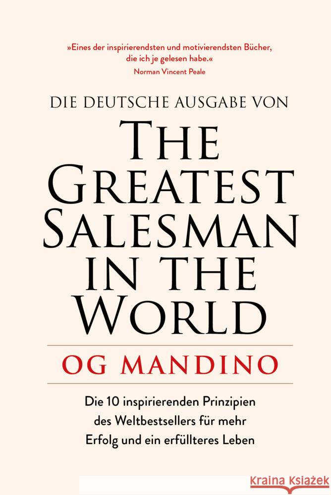 The Greatest Salesman in the World Mandino, Og 9783959724746 FinanzBuch Verlag