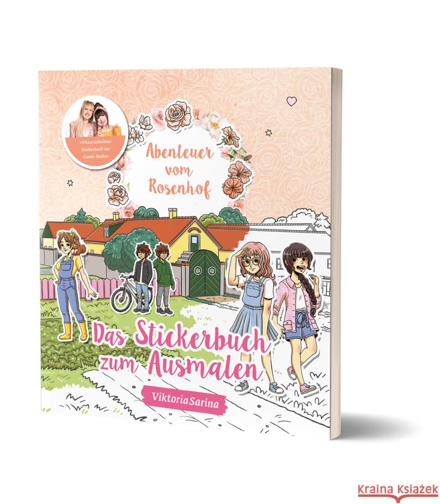 Abenteuer vom Rosenhof: Das Stickerbuch zum Ausmalen ViktoriaSarina 9783960964292 CE Community Editions