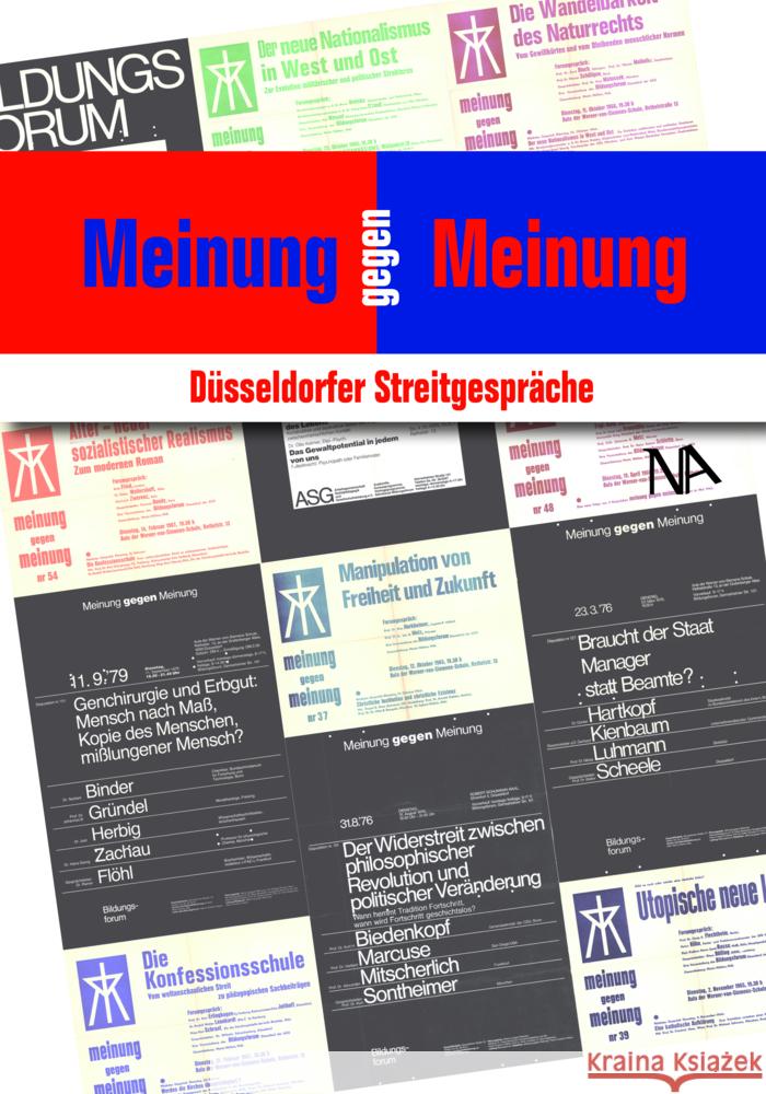 Meinung gegen Meinung Schneider, Nikolaus, Alemann, Ulrich von, Fendrich, Herbert 9783961762538 Nünnerich-Asmus Verlag & Media