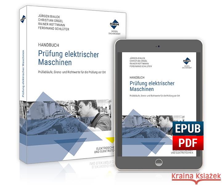 Handbuch Prüfung elektrischer Maschinen, m. 1 Buch, m. 1 Beilage Schlüter, Ferdinand 9783963146619