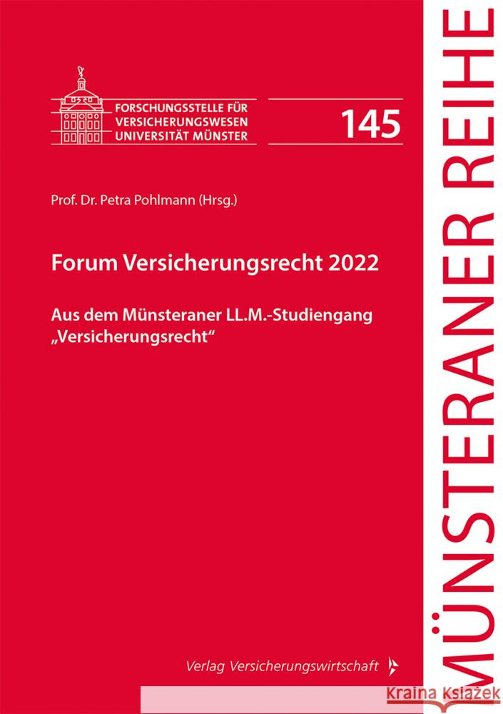 Forum Versicherungsrecht 2022 Enger, Sophie-Dorothee, Osswald, Dierk O., Scheiper, Johanna 9783963294549 VVW GmbH