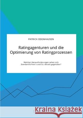Ratingagenturen und die Optimierung von Ratingprozessen. Welchen Herausforderungen sehen sich Standard & Poor's und Co. derzeit gegenüber? Odenhausen, Patrick 9783963560750 Econobooks