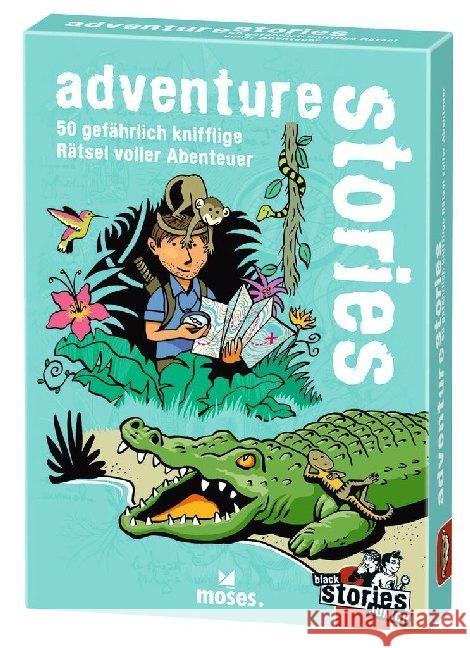 black stories junior - adventure stories (Kinderspiel) : 50 gefährlich knifflige Rätsel voller Abenteuer Harder, Corinna 9783964550095