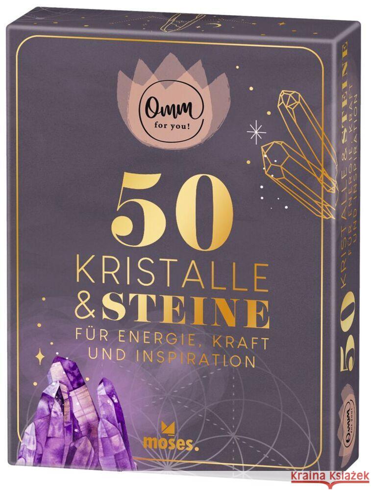 Omm for you 50 Kristalle & Steine Magunia, Carolin 9783964552464 moses. Verlag