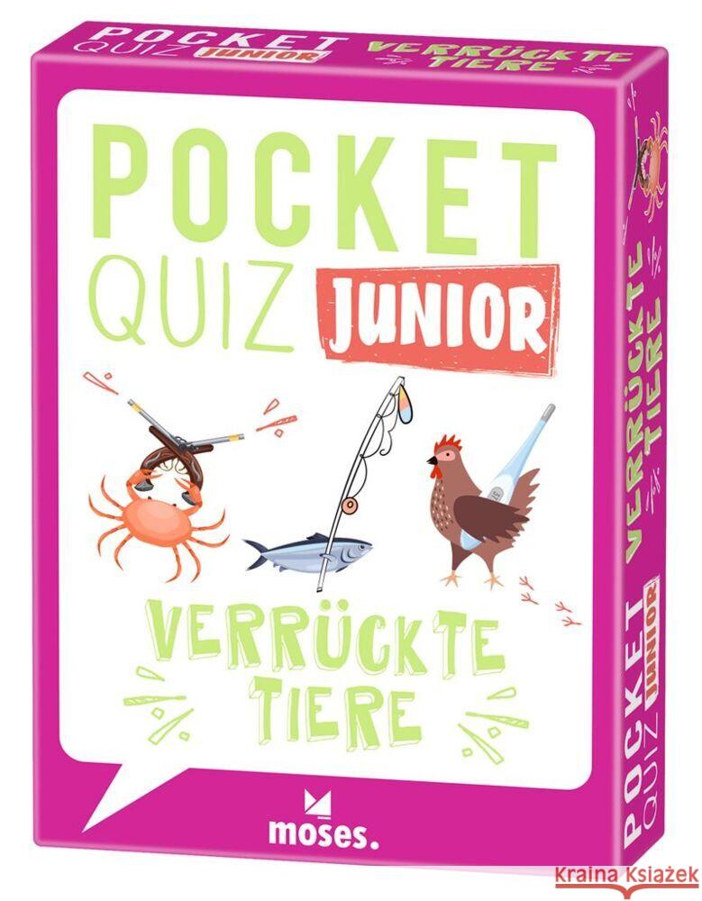 Pocket Quiz junior Verrückte Tiere Küpper, Anke 9783964552570