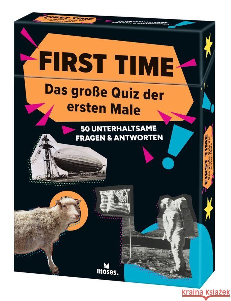 First Time - Das große Quiz der ersten Male Berger, Nicola, Schumacher, Georg 9783964552907 moses. Verlag