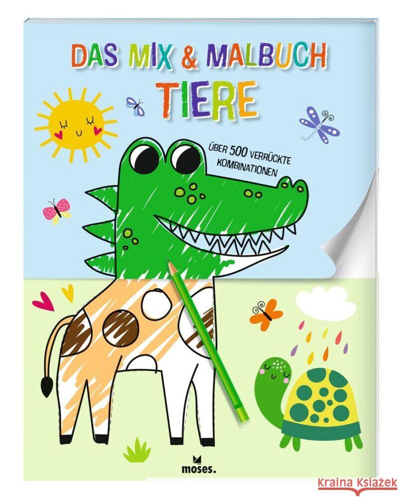 Das Mix & Malbuch Tiere Golding, Elizabeth 9783964553034 moses. Verlag