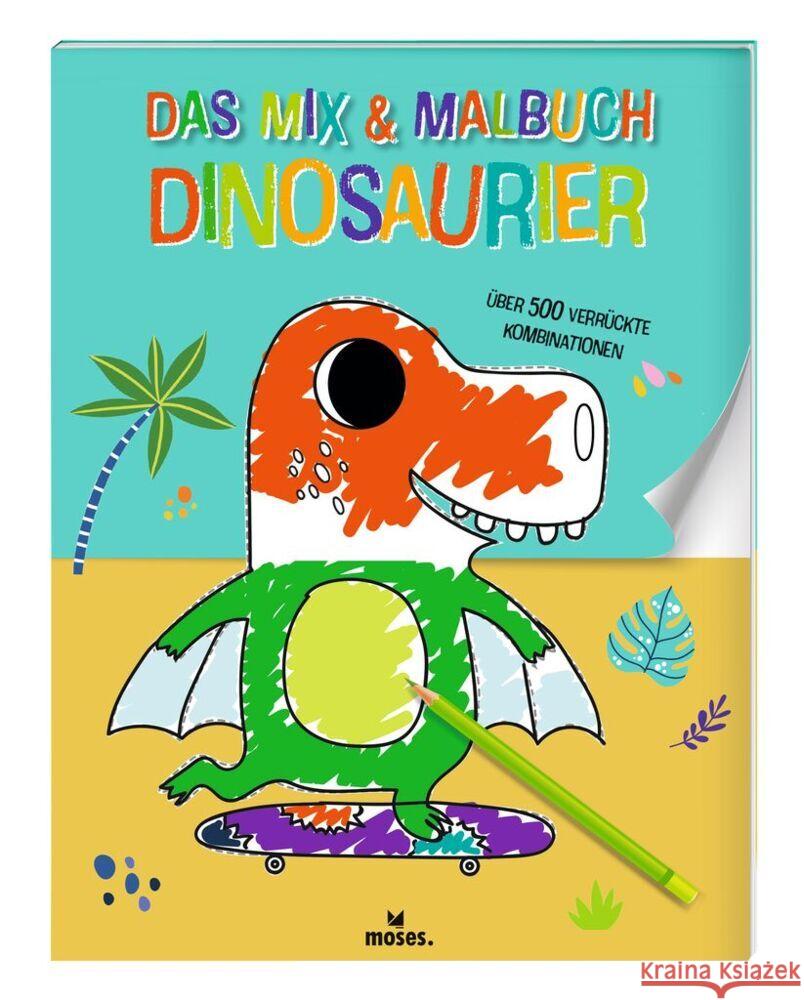 Das Mix & Malbuch Dinosaurier Golding, Elisabeth 9783964553041 moses. Verlag